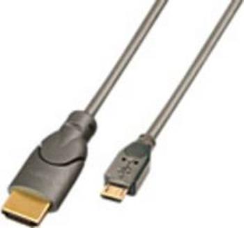 HDMI kabel LINDY [1x micro USB 2.0 zástrčka B - 1x HDMI zástrčka] šedá 2.00 m