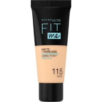 Maybelline Fit Me! Matte + Poreless 30 ml make-up pro ženy 115 Ivory na problematickou pleť s akné