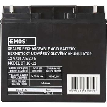 EMOS Bezúdržbový olověný akumulátor 12 V/18 Ah (1201000900)