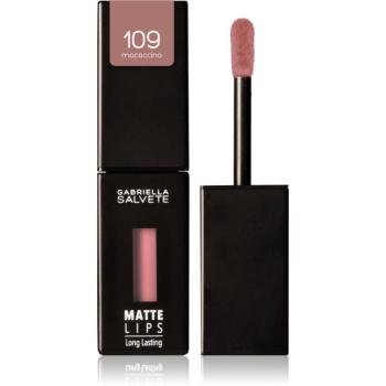 Gabriella Salvete Matte Lips dlouhotrvající tekutá rtěnka s matným efektem odstín 109 Mocaccino 4,5 ml