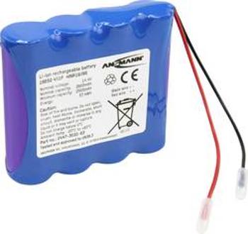 Akupack Li-Ion akumulátor 4 18650 s kabelem Ansmann 2447-3032-03, 2600 mAh, 14.4 V