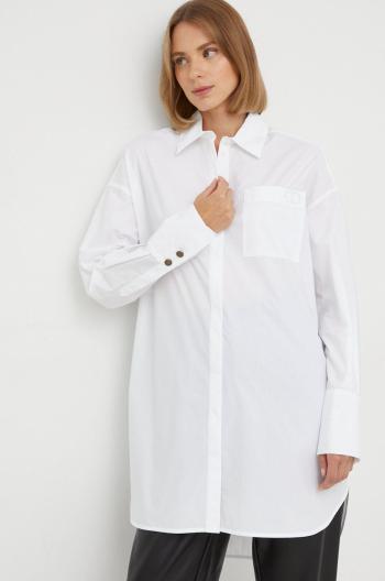 Košile Twinset dámská, bílá barva, regular, s klasickým límcem
