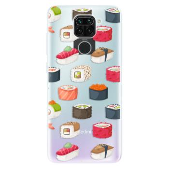 Odolné silikonové pouzdro iSaprio - Sushi Pattern - Xiaomi Redmi Note 9