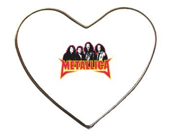 Magnet srdce kov Metallica