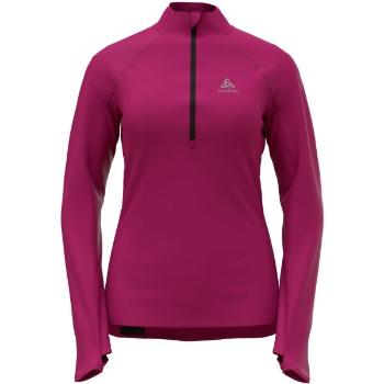 Odlo W ZEROWEIGHT MID LAYER 1/2 ZIP Dámská mikina, růžová, velikost