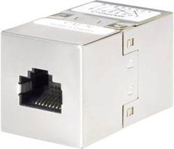 RJ45 (křížený) síťový adaptér Renkforce RF-2915754 CAT 5e, [1x RJ45 zásuvka - 1x RJ45 zásuvka], kov