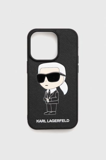Obal na telefon Karl Lagerfeld iPhone 14 Pro černá barva