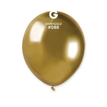 Gemar Balónek chromový - zlatý 13 cm