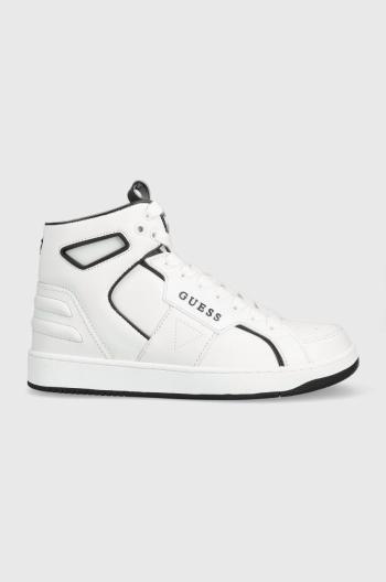 Sneakers boty Guess Basqet bílá barva