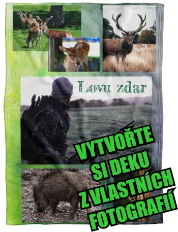 Deka z vlastních fotografií a textů Fleece 140x200cm/360g pro myslivce