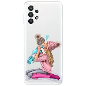 iSaprio Kissing Mom - Blond and Boy pro Samsung Galaxy A32 LTE (kmbloboy-TPU3-A32LTE)