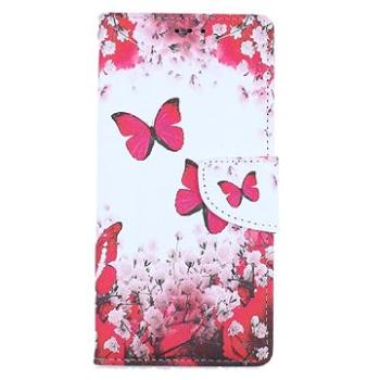 TopQ iPhone SE 2020 knížkové Růžoví motýlci 54686 (Sun-54686)