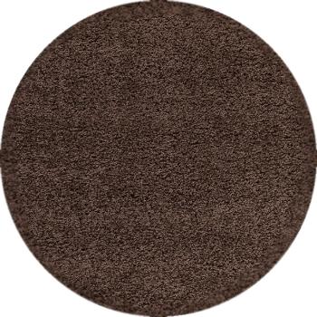 Ayyildiz koberce Kusový koberec Dream Shaggy 4000 Brown kruh - 120x120 (průměr) kruh cm Hnědá