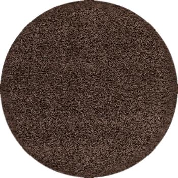 Ayyildiz koberce Kusový koberec Dream Shaggy 4000 Brown kruh - 80x80 (průměr) kruh cm Hnědá