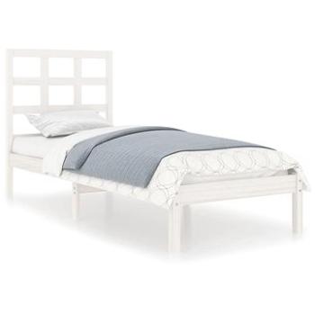 Rám postele bílý masivní dřevo 90 × 190 cm Single, 3105436 (3105436)