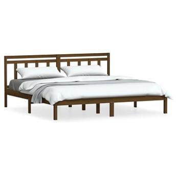 Rám postele medově hnědý masivní borovice 200 × 200 cm, 3100612 (3100612)