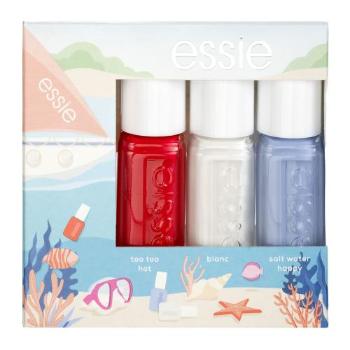 Essie Summer Mini Aquaholic dárková kazeta lak na nehty 5 ml + lak na nehty 5 ml Blanc + lak na nehty 5 ml Salt Water Happy pro ženy Too Too Hot