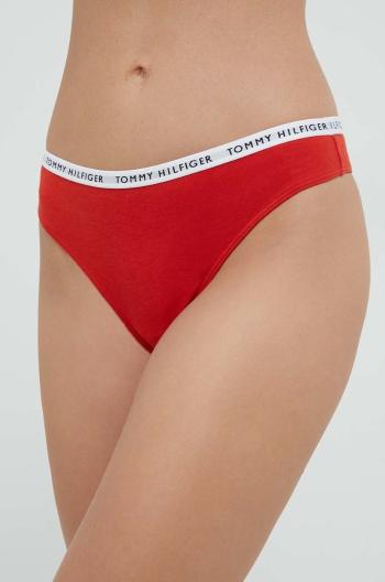 Tanga Tommy Hilfiger 3-pack béžová barva