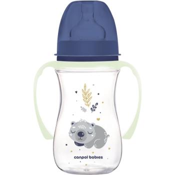 Canpol babies EasyStart Sleepy Koala 240 ml kojenecká láhev 3 m+ Blue 240 ml