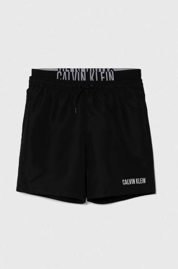 Dětské plavkové šortky Calvin Klein Jeans černá barva