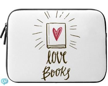 Neoprenový obal na notebook Love books