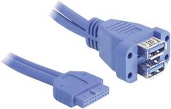 USB 3.0 kabel Delock 82942, 45.00 cm, modrá