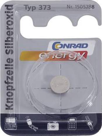 Knoflíkový článek 373 oxid stříbra Conrad energy SR68 29 mAh 1.55 V 1 ks