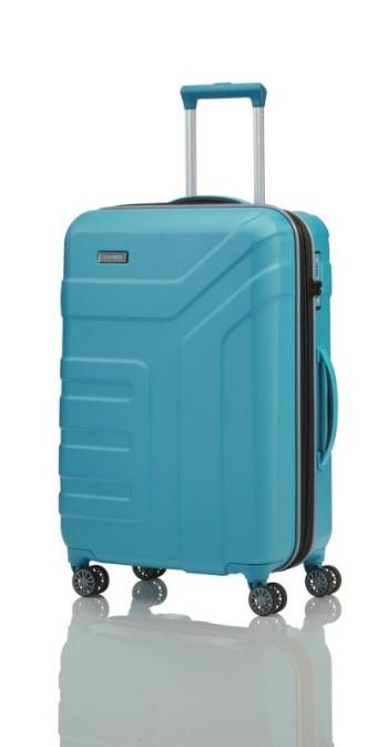 Travelite Vector 4w M cestovní kufr TSA 70 cm 79-91 l Turquoise