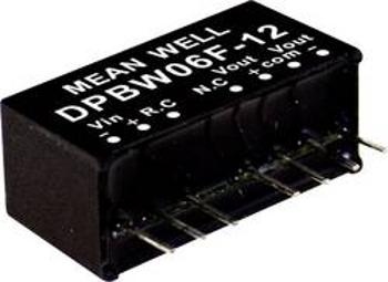 DC/DC měnič napětí, modul Mean Well DPBW06G-15, 200 mA, 6 W, Počet výstupů 2 x