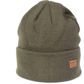 Finmark WINTER HAT Zimní pletená čepice, khaki, velikost UNI