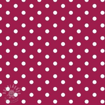 Bavlněná látka Dots cerise