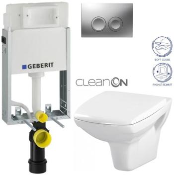 Geberit KOMBIFIX Basic tlačítko DELTA 21 MAT WC CERSANIT CARINA + SEDÁTKO 110.100.00.1 21MA CA2