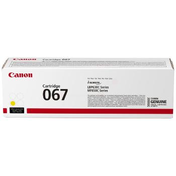 CANON 067 Y - originální toner, žlutý, 1250 stran