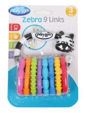 Playgro Zebra s kroužky