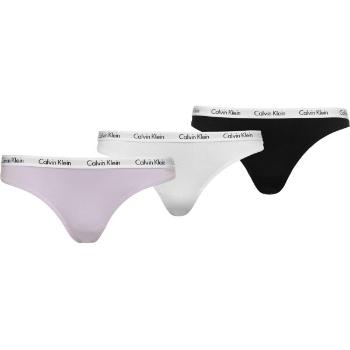 Calvin Klein CAROUSEL - 3 PACK Dámská tanga, mix, velikost