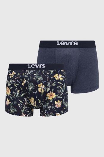 Boxerky Levi's 2-pack pánské, tmavomodrá barva