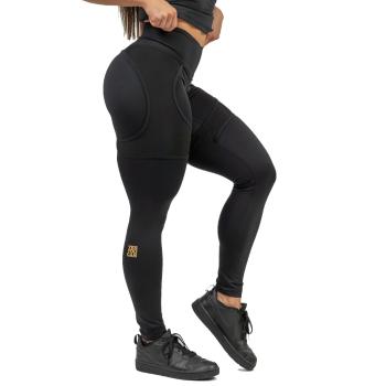 Dámské sportovní legíny se síťkou Nebbia INTENSE Mesh 838  L  Black/Gold