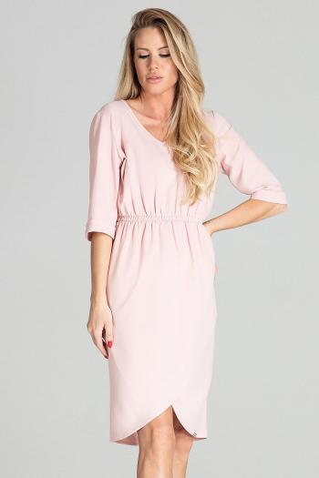 Světle růžové šaty M702