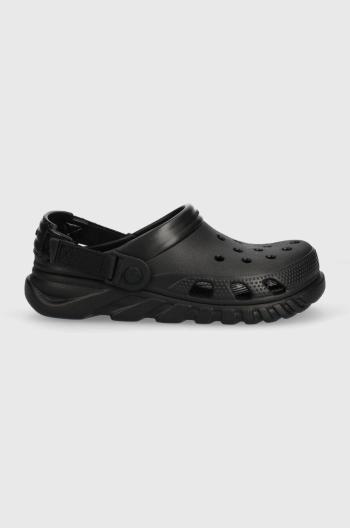 Pantofle Crocs Duet Max II Clog dámské, černá barva, na platformě, 208776