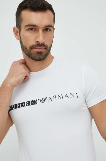 Tričko Emporio Armani Underwear bílá barva