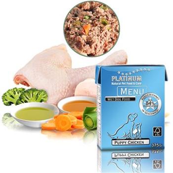 Platinum natural menu puppy chicken 375 g (4260208740597)