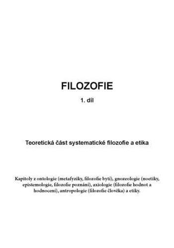 FILOSOFIE - 1. díl - Jan Volf - e-kniha