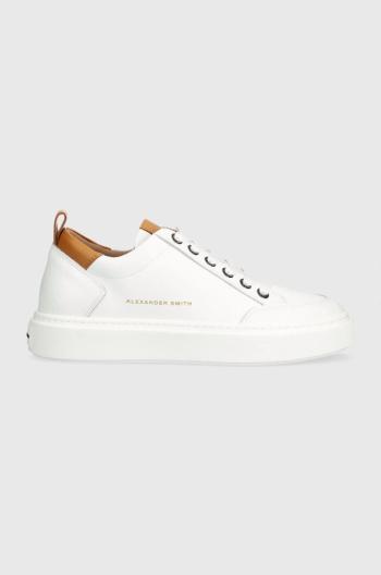 Kožené sneakers boty Alexander Smith Bond bílá barva, ASAZBDM3301WCN