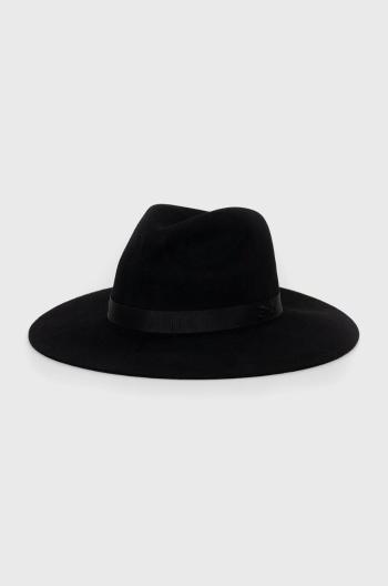 Vlněný klobouk Polo Ralph Lauren černá barva, vlněný