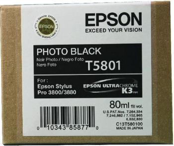 Epson T5801 foto černá (photo black) originální cartridge