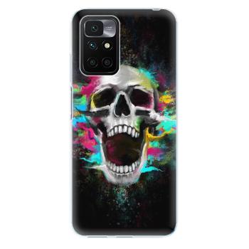 Odolné silikonové pouzdro iSaprio - Skull in Colors - Xiaomi Redmi 10