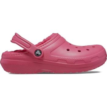 Crocs CLASSIC FUZZ LINED CLOG Dámské nazouváky, růžová, velikost 41/42