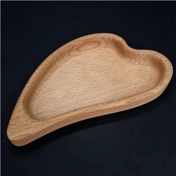 AMADEA Dřevěná miska ve tvaru listu, masivní dřevo, rozměr 18x10x2 cm (30167-0B)