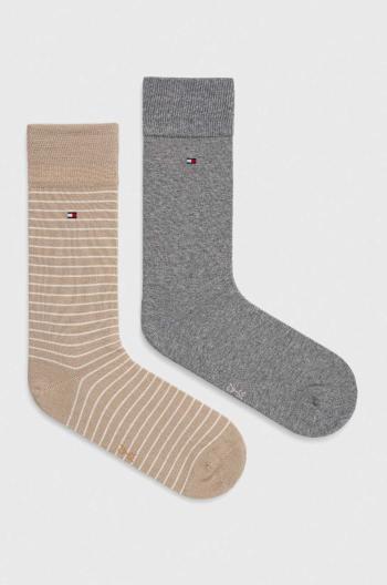 Ponožky Tommy Hilfiger pánské, béžová barva