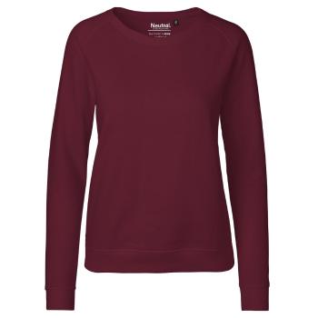 Neutral Dámská mikina z organické Fairtrade bavlny - Bordeaux | M